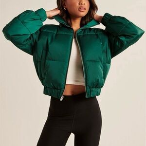Abercrombie Green Puffer Jacket